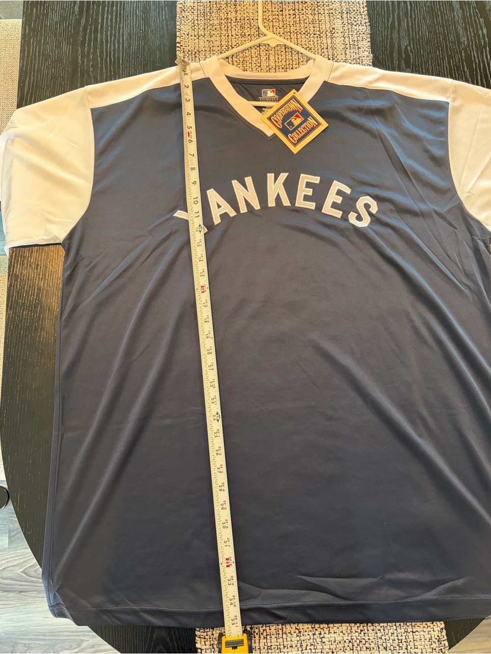 Derek Jeter 2 NY Yankees MLB Cooperstown Collection Baseball Jersey 2XLT NWT - Picture 6 of 7